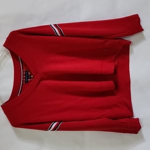Womens XXL V-Neck Tommy Hilfiger Sweatshirt